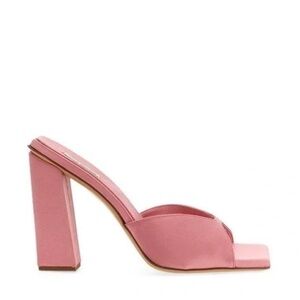 Chic Pink Block Heel Sandals
